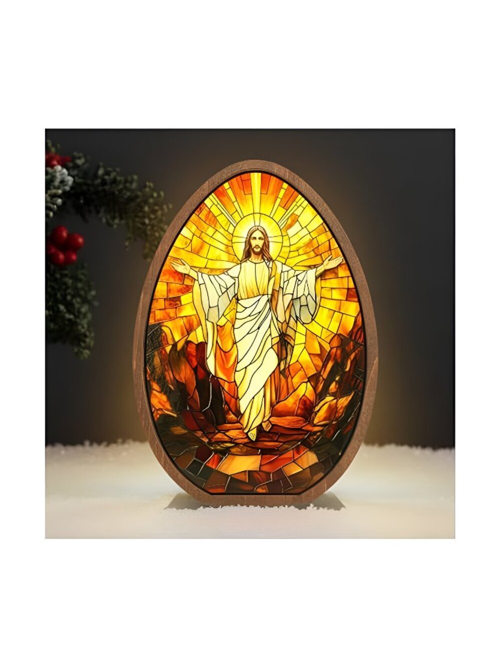 He is Risen Gifts for Adults, Easter Decor Resurrection Scene Empty Tomb
